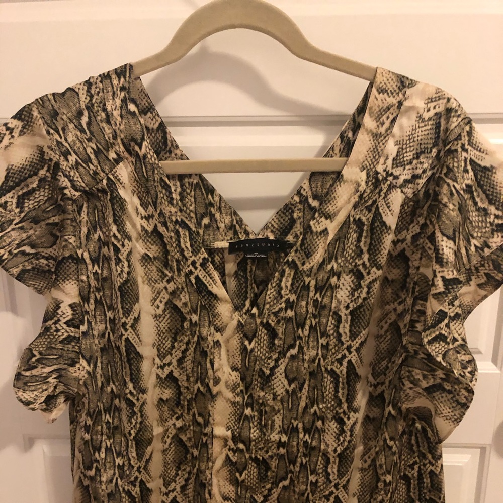 Sanctuary Snakeskin Top
